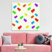 Popsizer Eiscreme Textur Leinwand (Insitu (Wohnzimmer))