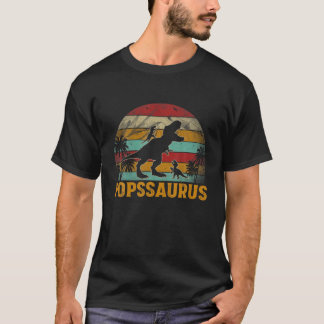 Popssaurus Rex Dinosaur Vatertag für Pop Gran T-Shirt