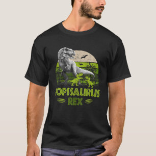 Popssaurus Rex T Rex Dinosaurier Niedlicher Vatert T-Shirt