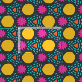 POPSTAR - Fun Colorful Children's Modern Geometric Stoff (Kachel)