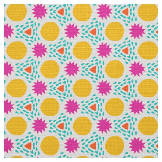 POPSTAR - Fun Modern farbenfrohe kid geometrische Stoff (Muster)