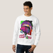 Popstyle lila sweatshirt (Vorne ganz)