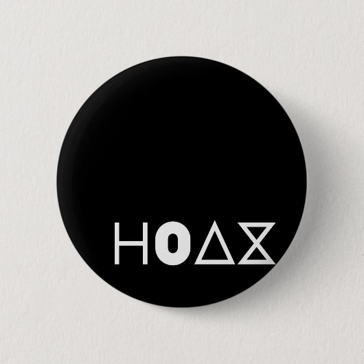 POPtRONiKA - HOAX - LOGO Button (Vorderseite)