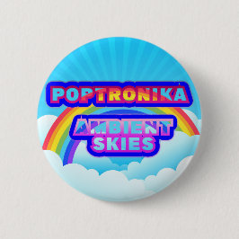 POPtRONiKA - Logo "AMBiENt SKIES" Button