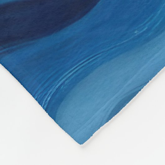 Popular Azure Blue Gold Marble Collection Fleecedecke (Ecke)