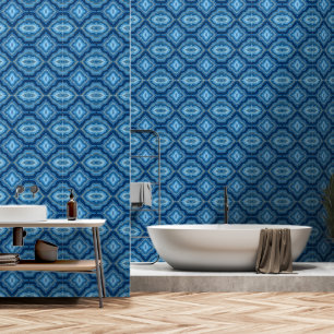 Popular Azure Blue Gold Marble Collection Tapete