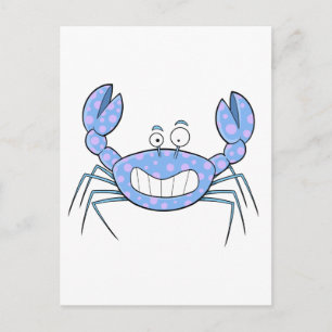 Popular Blue Crabby Crab Einzigartiges Niedliches  Postkarte