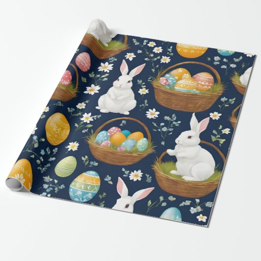 Popular Bunny Happy Osterkollektion Geschenkpapier (Ungerollt)