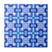 Popular captivating pattern in blue and violet fliese (Vorderseite)