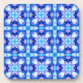 Popular captivating pattern in blue and violet getränkeuntersetzer (Vorderseite)