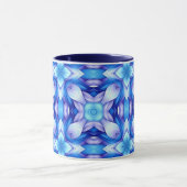Popular captivating pattern in blue and violet tasse (Zentrum)