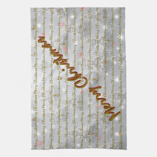 Popular Christmas Luxury Christmas Trees Geschirrtuch (Vertikal)