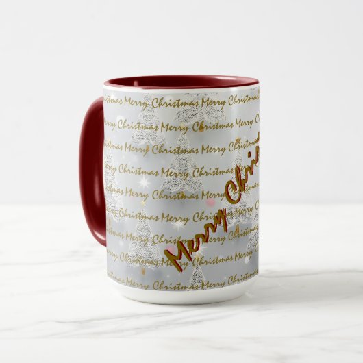 Popular Christmas Luxury Christmas Trees Tasse (Vorderseite Links)