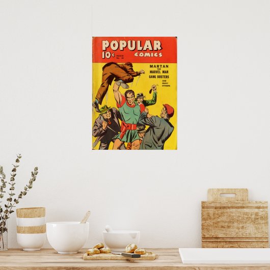 Popular Comics 049 JVJOnt Poster (Küche)