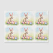 Popular Cute Easter Bunny And Eggs Collection Seidenpapier (Vorderseite)