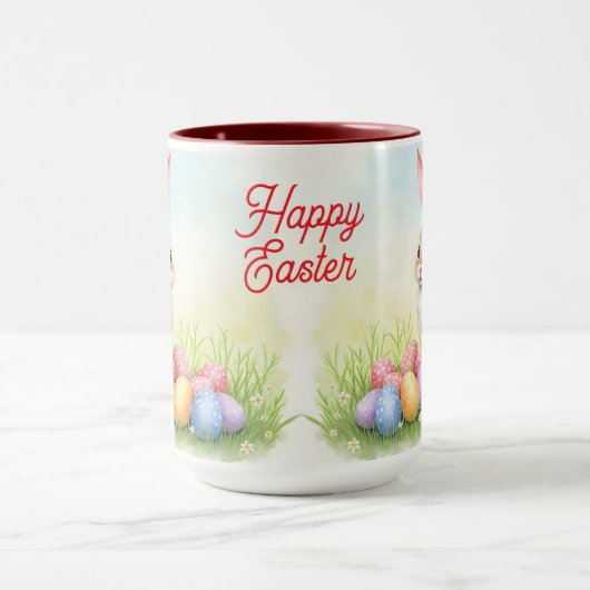 Popular Cute Easter Bunny And Eggs Collection Tasse (Zentrum)