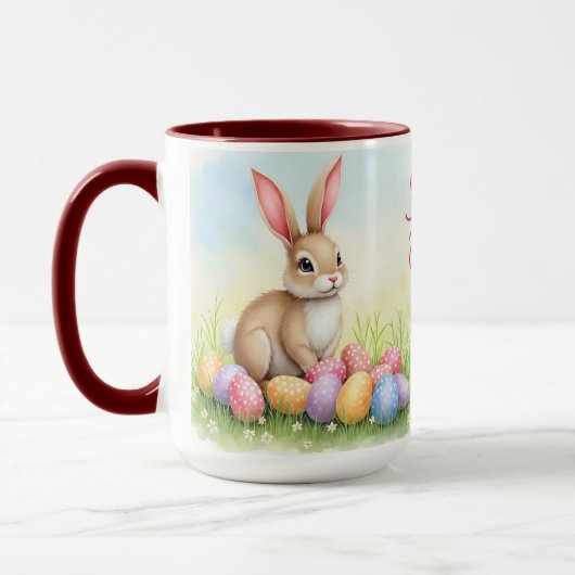 Popular Cute Easter Bunny And Eggs Collection Tasse (Links)