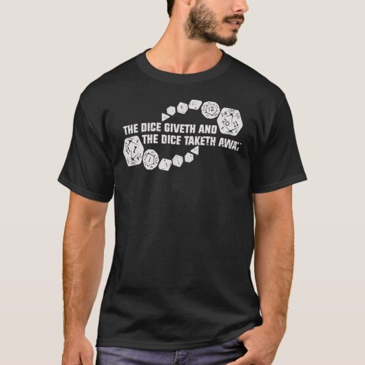 Popular Dungeons And Dragons Dice Giveth And Dice  T-Shirt (Vorderseite)