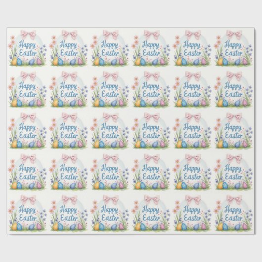 Popular Easter Eggs Beautiful Collection Geschenkpapier (Flach)