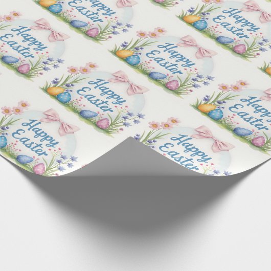 Popular Easter Eggs Beautiful Collection Geschenkpapier (Ecke)