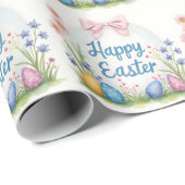 Popular Easter Eggs Beautiful Collection Geschenkpapier (Rolleneckpunkt)
