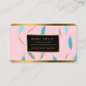 Popular Feathers Luxury Boho Collection Visitenkarte (Vorderseite)