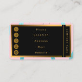 Popular Feathers Luxury Boho Collection Visitenkarte (Rückseite)