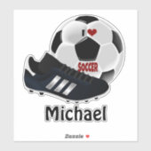Popular soccer design template aufkleber (Blatt)