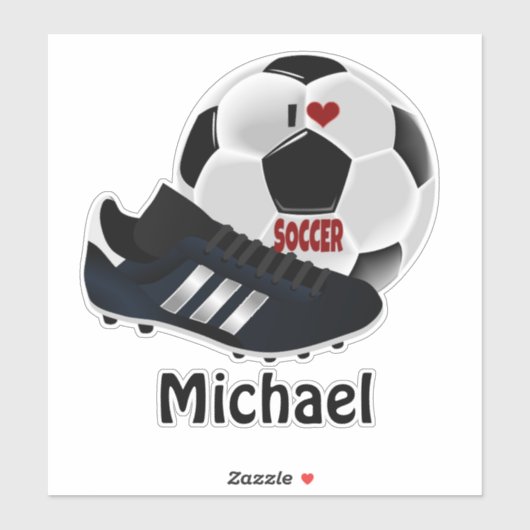 Popular soccer design template aufkleber (Blatt)