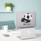 Popular soccer design template aufkleber (Laptop auf Schreibtisch)