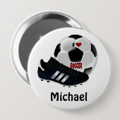 Popular soccer design template button (Vorne & Hinten)