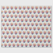 Popular Wildflowers Beautiful Luxury Collection Geschenkpapier (Flach)