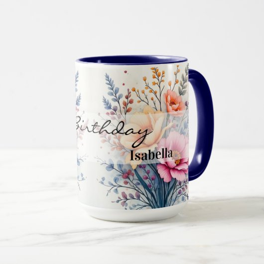 Popular Wildflowers Beautiful Luxury Collection Tasse (VorderseiteRechts)