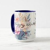 Popular Wildflowers Beautiful Luxury Collection Tasse (Vorderseite Links)