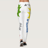 Populära Leggings vita med text samiska tecken (Rückseite)