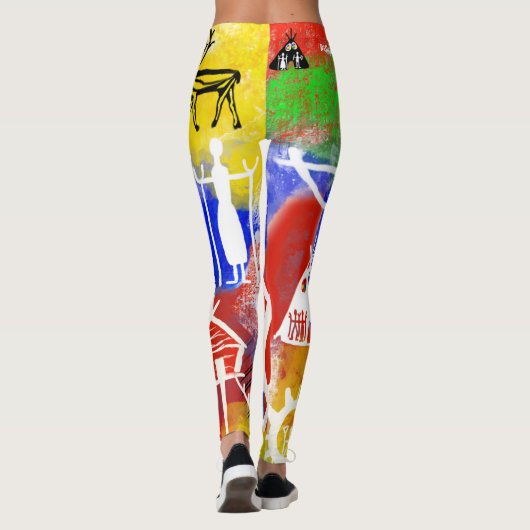 Populära samiska mönster leggings (Rückseite)