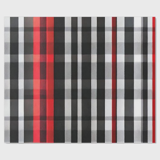 Populäre Abstrakte Karierte Schwarze Sammlung Geschenkpapier (Flach)