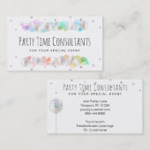 *~* Populäre Balloons Rainbow Party Event Plane Visitenkarte (Vorne/Hinten)