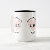 Populäre Bezeichnung Lisa Zweifarbige Tasse (Vorderseite Links)