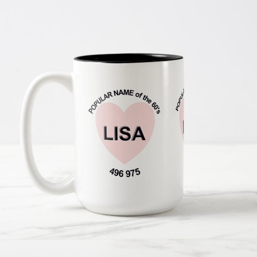 Populäre Bezeichnung Lisa Zweifarbige Tasse (Links)