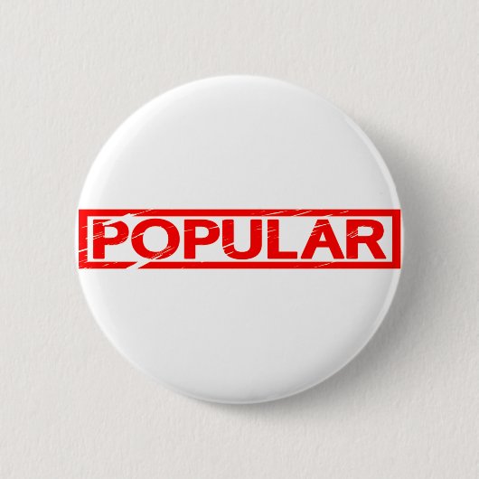 Populäre Briefmarke Button (Vorderseite)