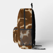 Populäre Elegante Kuh Imitate Leather Collection Bedruckter Rucksack (Rechts)