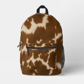 Populäre Elegante Kuh Imitate Leather Collection Bedruckter Rucksack (Vorderseite)