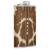 Populäre Elegante Kuh Imitate Leather Collection Flachmann (Rechts)