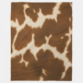 Populäre Elegante Kuh Imitate Leather Collection Fleecedecke (Vorderseite)