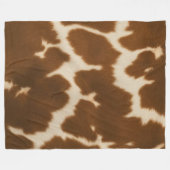 Populäre Elegante Kuh Imitate Leather Collection Fleecedecke (Vorderseite (Horizontal))