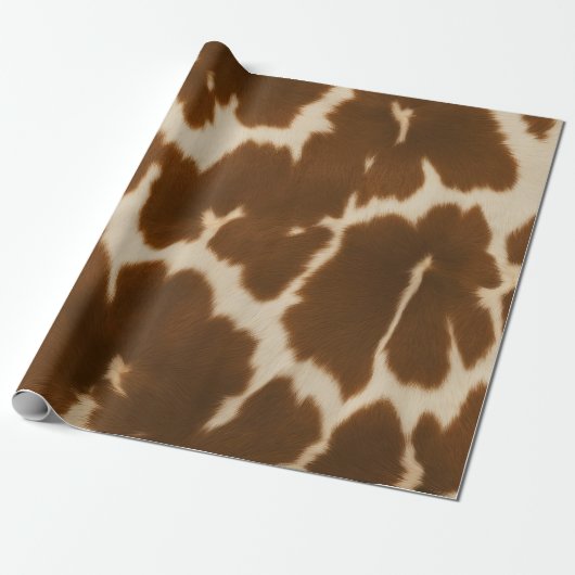 Populäre Elegante Kuh Imitate Leather Collection Geschenkpapier (Ungerollt)