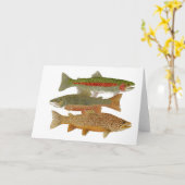 Populäre Forelle Karte (Gelbe Blume)