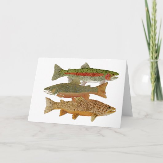 Populäre Forelle Karte (Vorderseite)