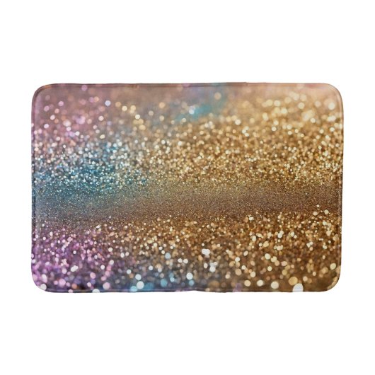 Populäre Glitzer Opal Holographic Collection Badematte (Vorderseite)